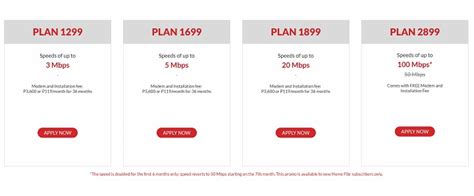 Internet providers in the Philippines with 100 Mbps plans.
